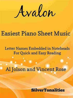 cover image of Avalon Easiest Piano Sheet Music